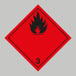 Brandfarliga vätska Klass 3 (100x100mm)